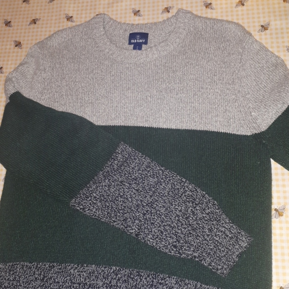 ‼️ Old Navy Tri Color Knit Sweater size M